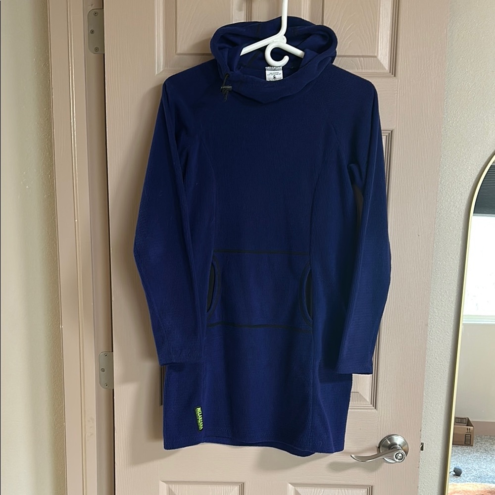 Royal blue Melanzana microgrid dress